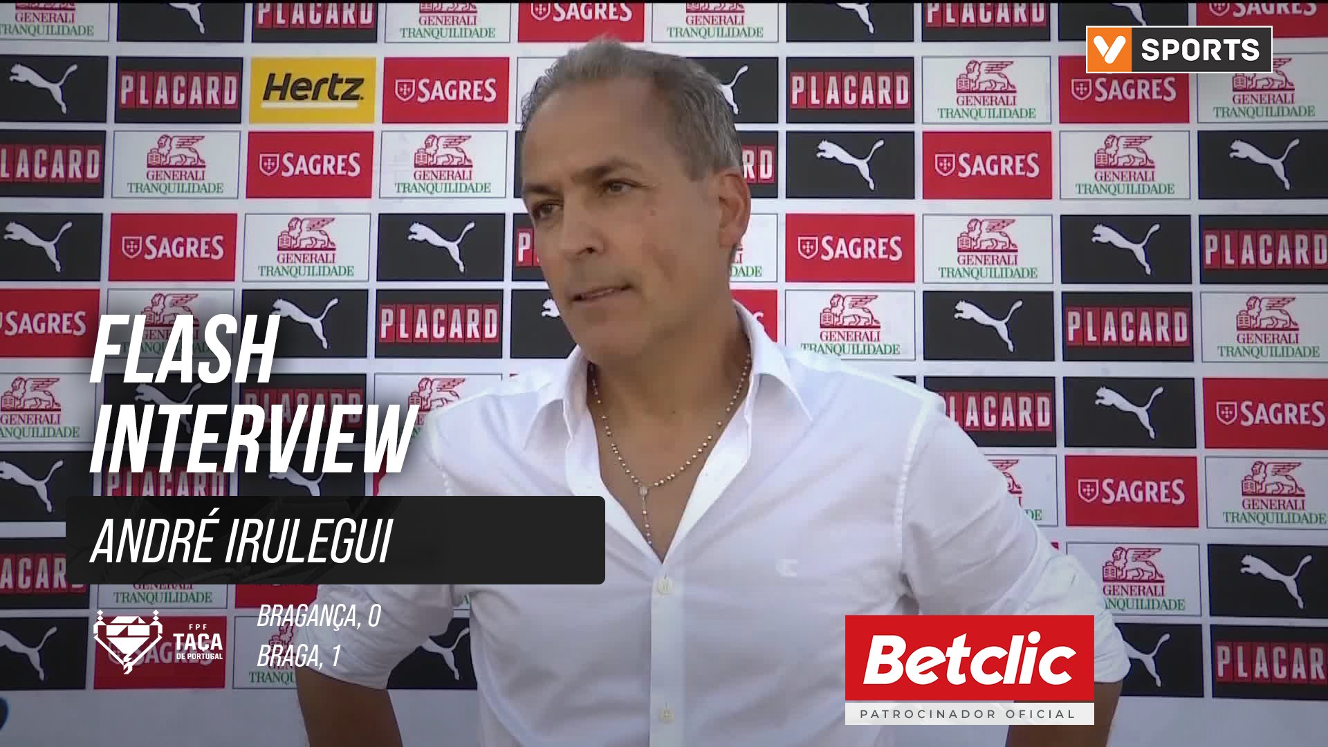 Taça de Portugal (3ª Eliminatória) | Bragança 0-1 Braga: Flash Interview André Irulegui