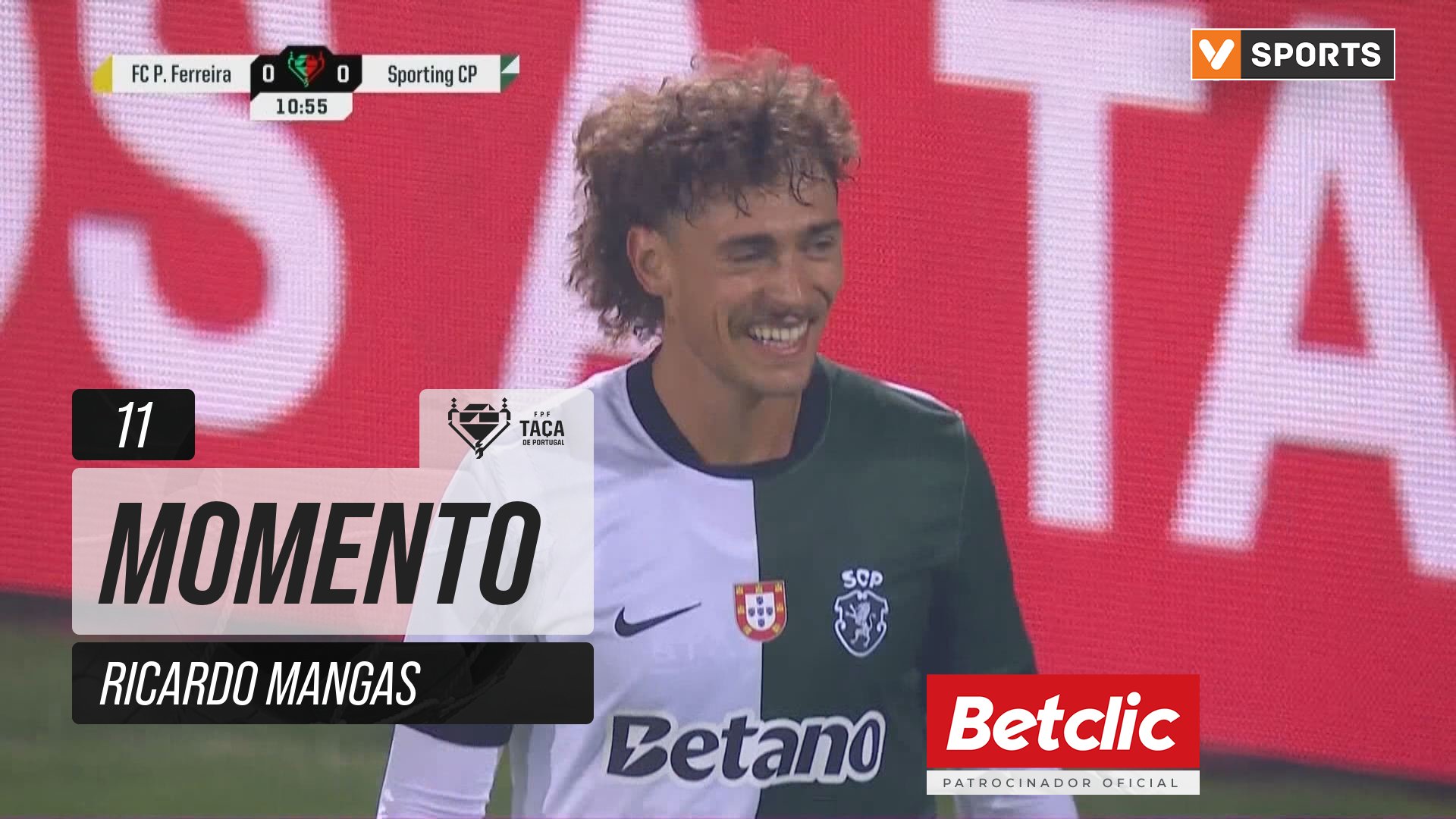 Sporting, Jogada, Ricardo Mangas aos 11'