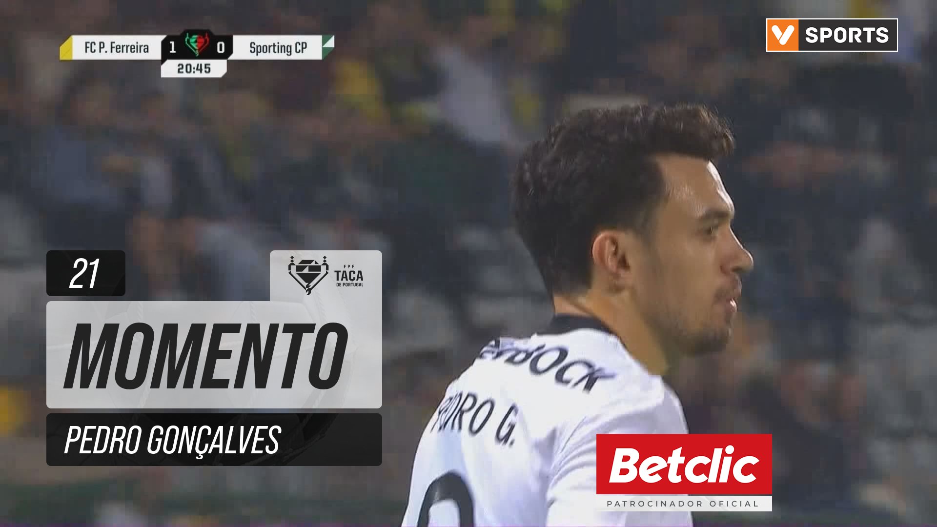 Sporting, Jogada, Pedro Gonçalves aos 21'