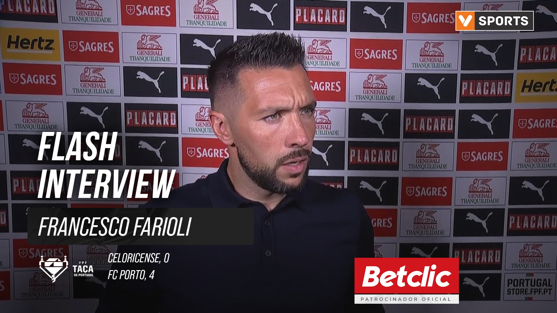 Taça de Portugal (3ª Eliminatória) | Celoricense 0-4 FC Porto: Flash Interview Francesco Farioli