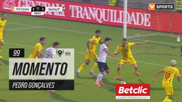 Sporting, Jogada, Pedro Gonçalves aos 99'