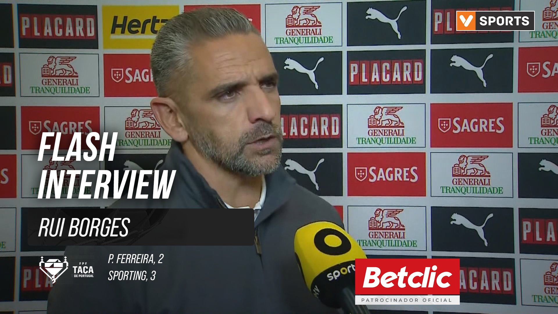 Taça de Portugal (3ª Eliminatória) | P. Ferreira 2-3 Sporting: Flash Interview Rui Borges