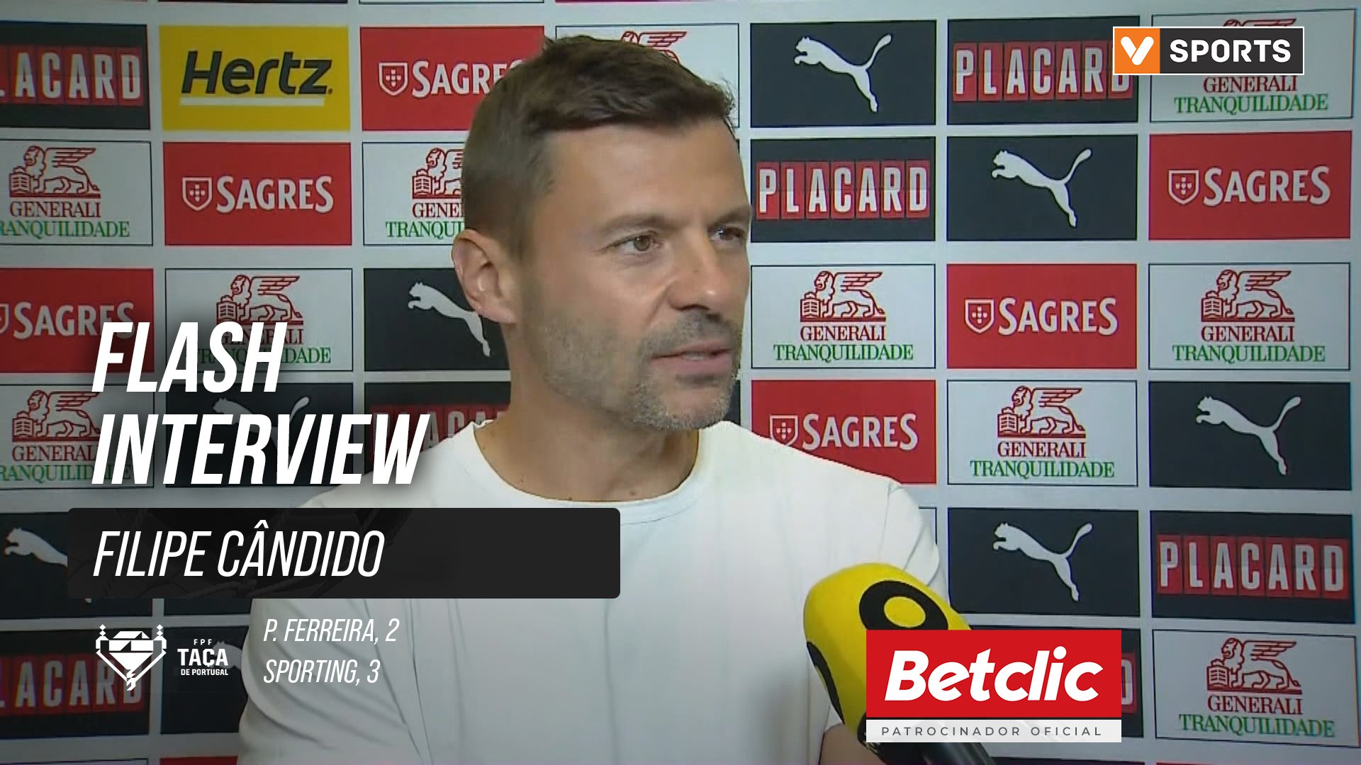 Taça de Portugal (3ª Eliminatória) | P. Ferreira 2-3 Sporting: Flash Interview Filipe Cândido
