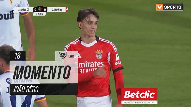 Benfica, Jogada, João Rêgo aos 18'