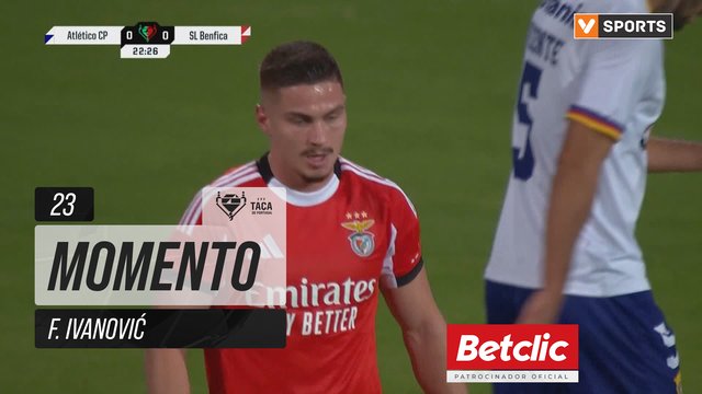 Benfica, Jogada, F. Ivanović aos 23'