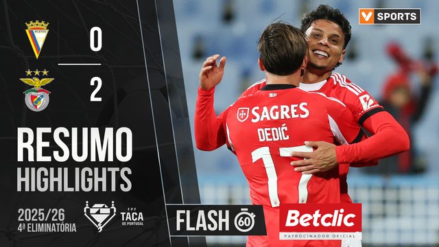 Taça de Portugal (4ª Eliminatória): Resumo Flash Atlético CP 0-2 Benfica