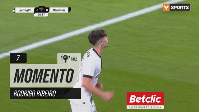 Sporting, Jogada, Rodrigo Ribeiro aos 7'