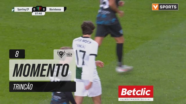 Sporting, Jogada, Trincão aos 8'