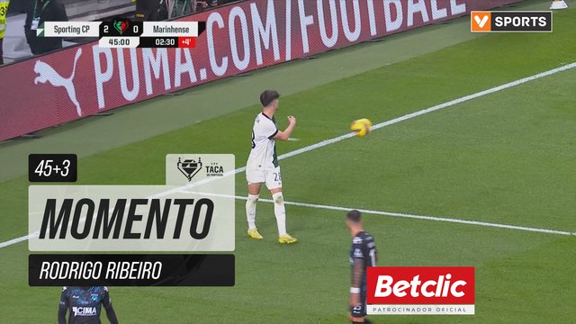 Sporting, Jogada, Rodrigo Ribeiro aos 45'+3'
