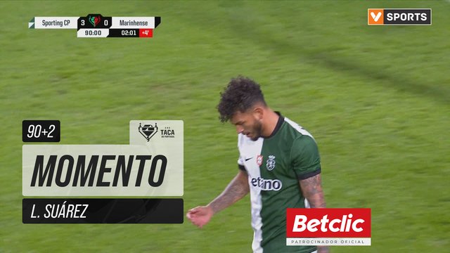 Sporting, Jogada, L. Suárez aos 90'+2'