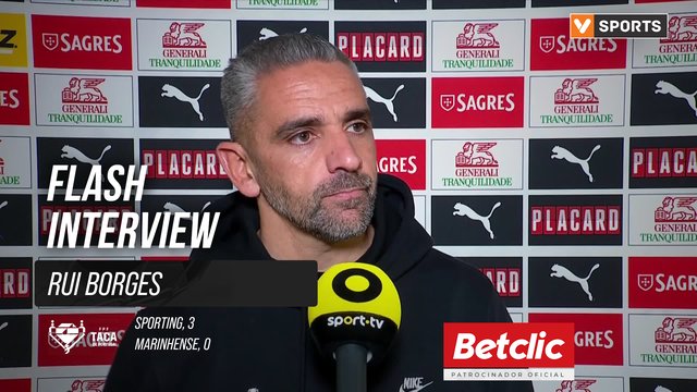 Taça de Portugal (4ª Eliminatória) | Sporting 3-0 Marinhense: Flash Interview Rui Borges