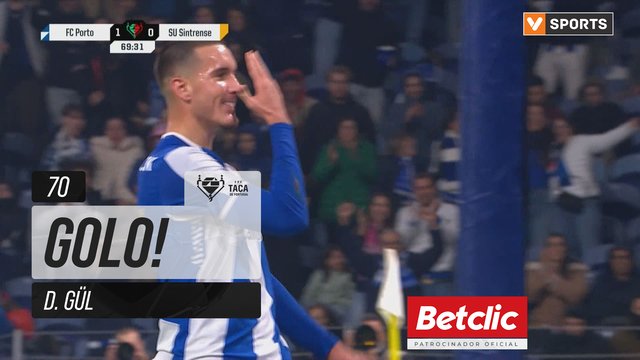 GOLO! FC Porto, D. Gül aos 70', FC Porto 2-0 Sintrense
