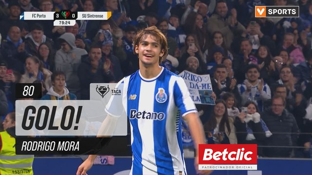 GOLO! FC Porto, Rodrigo Mora aos 80', FC Porto 3-0 Sintrense