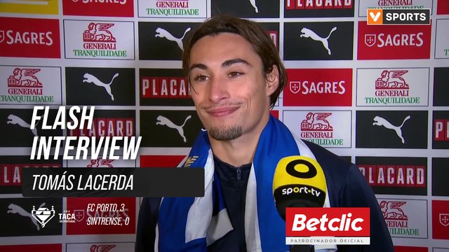 Taça de Portugal (4ª Eliminatória) | FC Porto 3-0 Sintrense: Flash Interview Tomás Lacerda