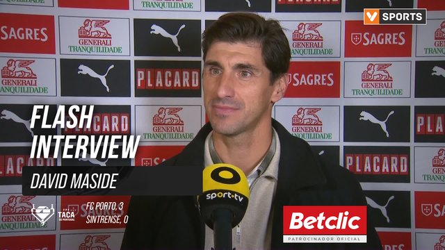 Taça de Portugal (4ª Eliminatória) | FC Porto 3-0 Sintrense: Flash Interview David Maside