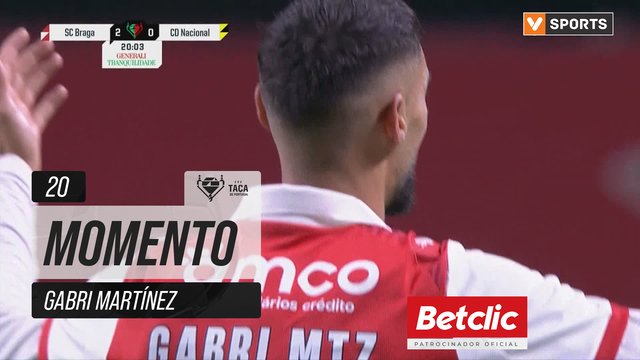 Braga, Jogada, Gabri Martínez aos 20'