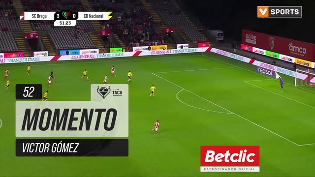 Braga, Jogada, Victor Gómez aos 52'