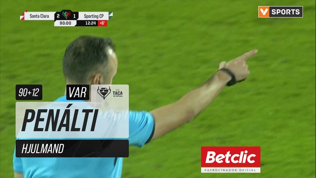 Sporting, Penálti, Hjulmand aos 90'+12'