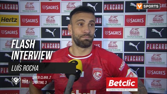 Taça de Portugal (Oitavos de Final) | Santa Clara 2-3 Sporting: Flash Interview Luís Rocha