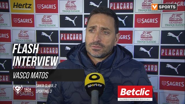 Taça de Portugal (Oitavos de Final) | Santa Clara 2-3 Sporting: Flash Interview Vasco Matos