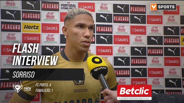 Taça de Portugal (Oitavos de Final) | FC Porto 4-1 Famalicão: Flash Interview Sorriso