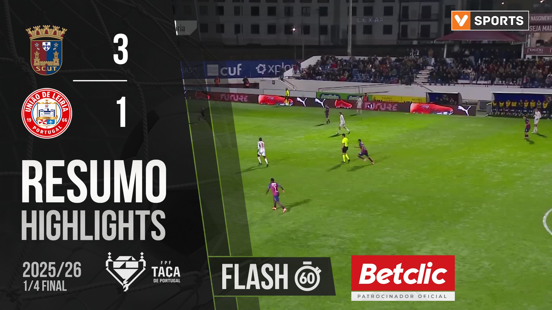 Taça de Portugal (Quartos de Final): Resumo Flash Torreense 3-1 U. Leiria