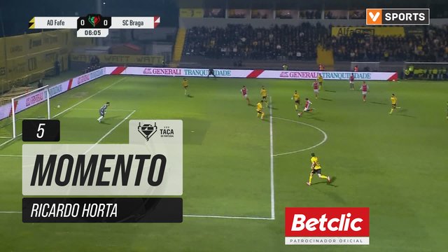 Braga, Jogada, Ricardo Horta aos 5'