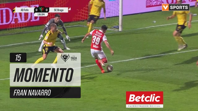 Braga, Jogada, Fran Navarro aos 15'