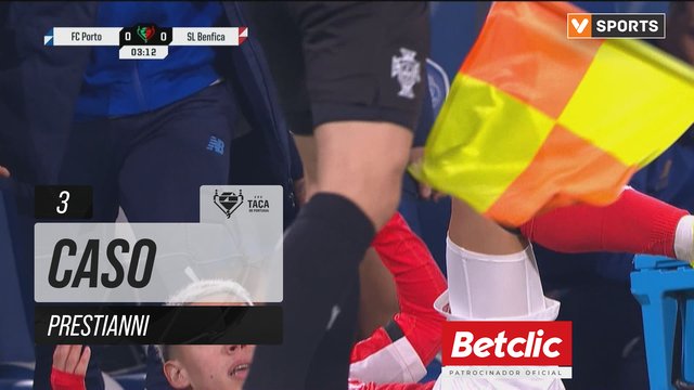 Benfica, Caso, Prestianni aos 3'