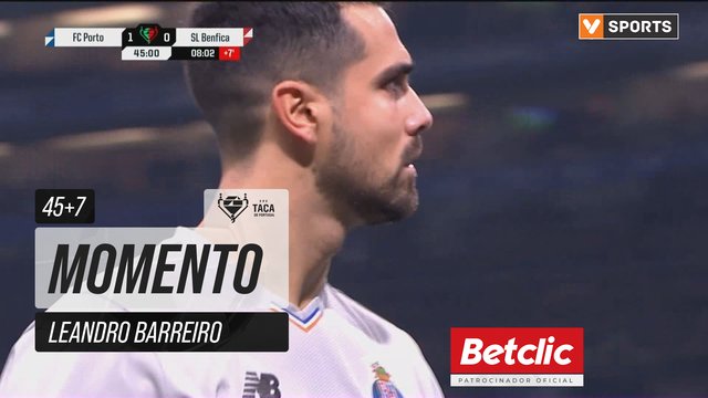 Benfica, Jogada, Leandro Barreiro aos 45'+7'