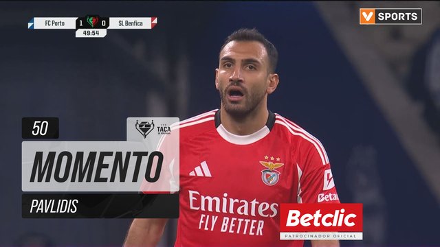 Benfica, Jogada, Pavlidis aos 50'