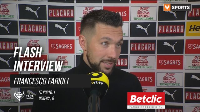 Taça de Portugal (Quartos de Final) | FC Porto 1-0 Benfica: Flash Interview Francesco Farioli