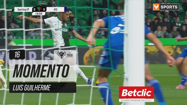Sporting, Jogada, Luis Guilherme aos 16'
