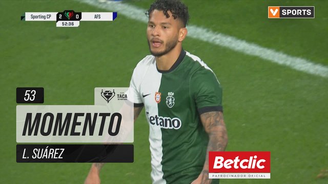 Sporting, Jogada, L. Suárez aos 53'