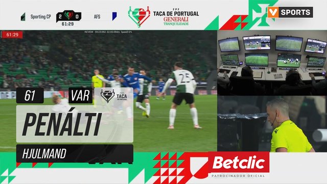 Sporting, Penálti, Hjulmand aos 61'