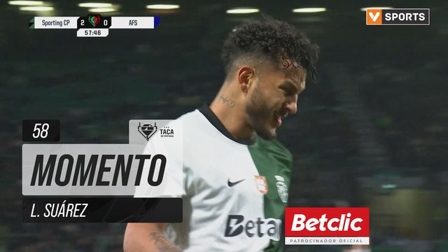 Sporting, Jogada, L. Suárez aos 58'