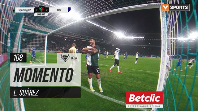 Sporting, Jogada, L. Suárez aos 108'