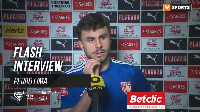 Taça de Portugal (Quartos de Final) | Sporting 3-2 AVS: Flash Interview Pedro Lima