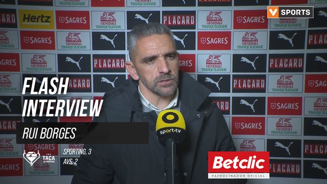 Taça de Portugal (Quartos de Final) | Sporting 3-2 AVS: Flash Interview Rui Borges