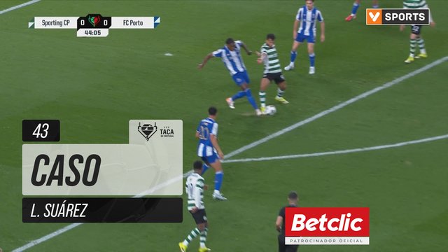 Sporting, Caso, L. Suárez aos 43'