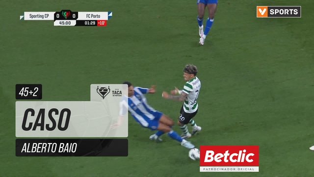 FC Porto, Cartão Amarelo, Alberto Baio aos 45'+2'