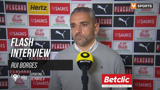 Taça de Portugal (Meias-Finais) | Sporting 1-0 FC Porto: Flash Interview Rui Borges