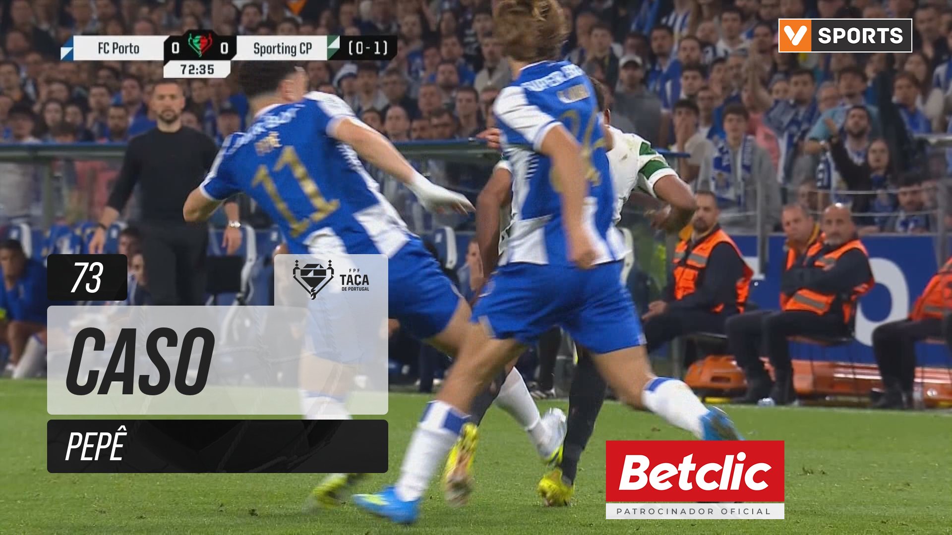 FC Porto, Caso, Pepê aos 73'