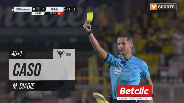 Torreense, Caso, M. Diadie aos 45'+1'