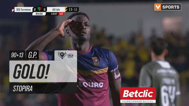GOLO! Torreense, Stopira aos 90'+13', Torreense 2-0 Fafe