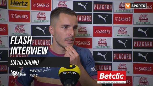 Taça de Portugal (Meias-Finais) | Torreense 2-0 Fafe: Flash Interview David Bruno