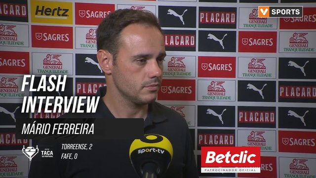 Taça de Portugal (Meias-Finais) | Torreense 2-0 Fafe: Flash Interview Mário Ferreira