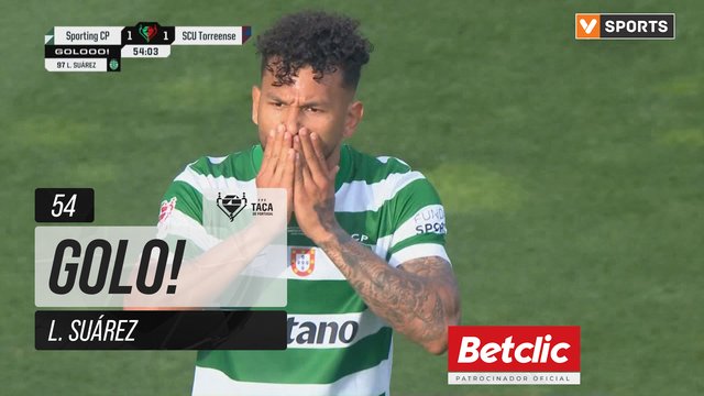 GOLO! Sporting, L. Suárez aos 54', Sporting 1-1 Torreense