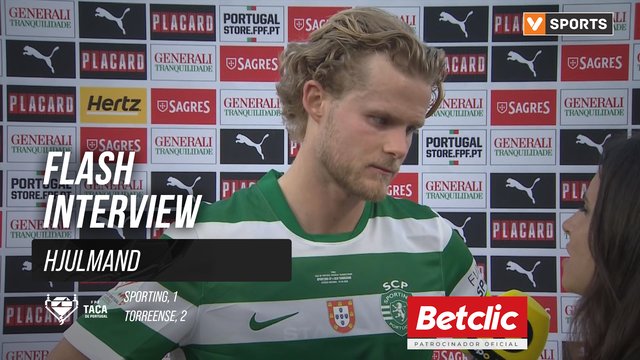 Taça de Portugal (Final) | Sporting 1-2 Torreense: Flash Interview Hjulmand