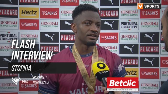 Taça de Portugal (Final) | Sporting 1-2 Torreense: Flash Interview Stopira